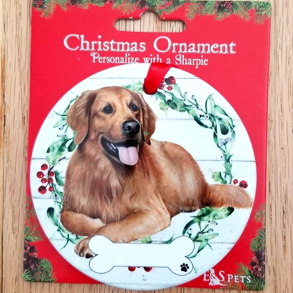 ⭐3 for $15⭐ Golden Retriever Christmas ornament - Picture 1 of 1